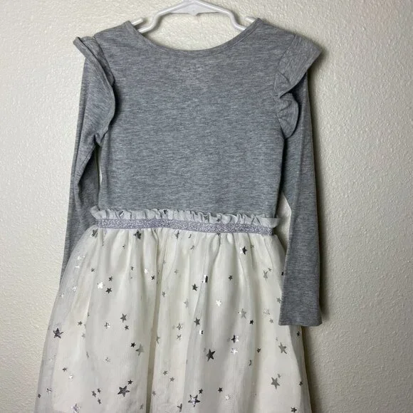 NWOT Cat & Jack Grey & Silver Stars  Dress 5T - Picture 5 of 7